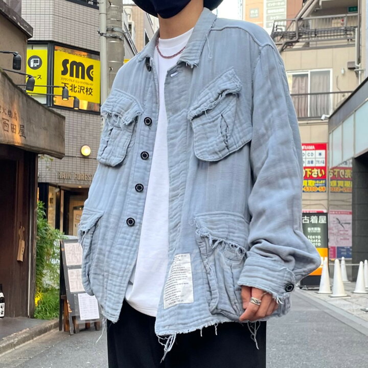 楽天市場】【中古】DAIRIKU 21SSDouble Gauze Check Fatigue Jacket 