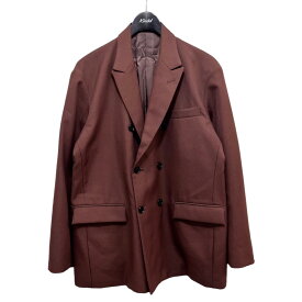 【中古】ALLEGE「W Peakeed Lapel Jacket」テーラードジャケット ブラウン サイズ：3【価格見直し】