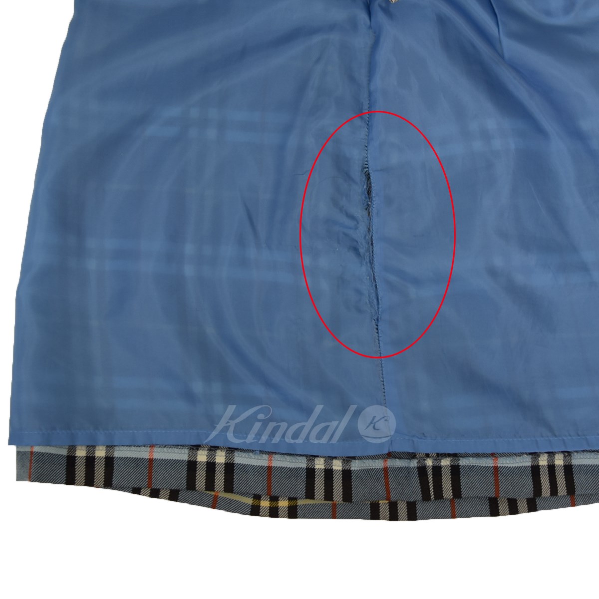 【中古】BURBERRY BLUE LABEL　ノバチェック ミニスカート ブルー サイズ：36 【251122】（バーバリーブルーレーベル） |  ブランド古着のカインドオル