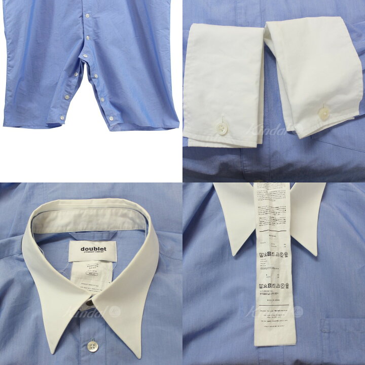 楽天市場】【中古】doublet21AW ROMPERS SHIRT ロンパースシャツ 