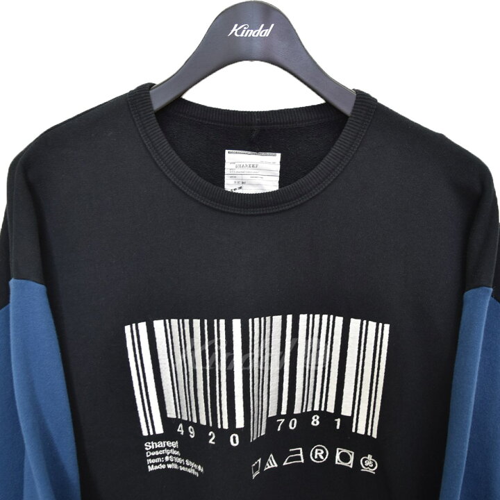 楽天市場】【中古】shareef BARCORD BIG SWEAT バーコードオーバー  