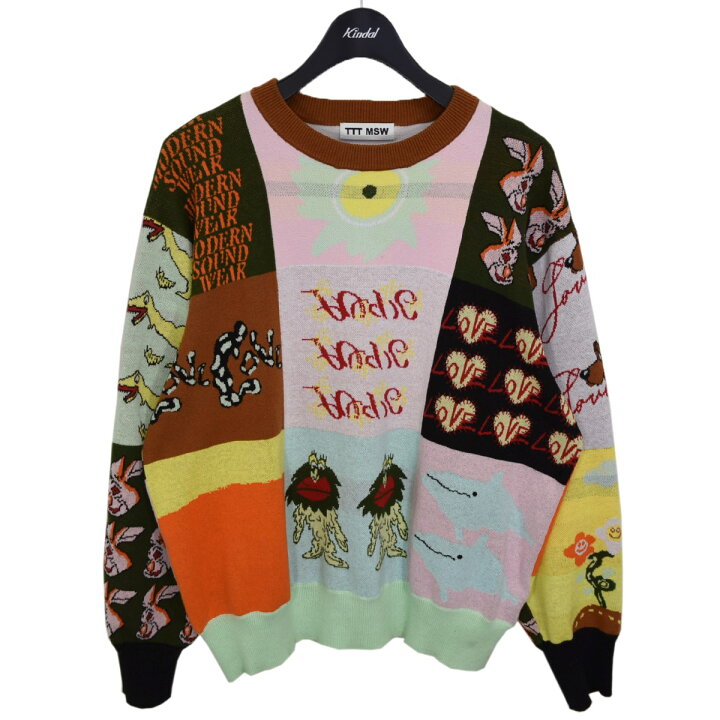 楽天市場】【中古】TTT MSW PATCHWORK PULLOVER KNIT パッチワーク  