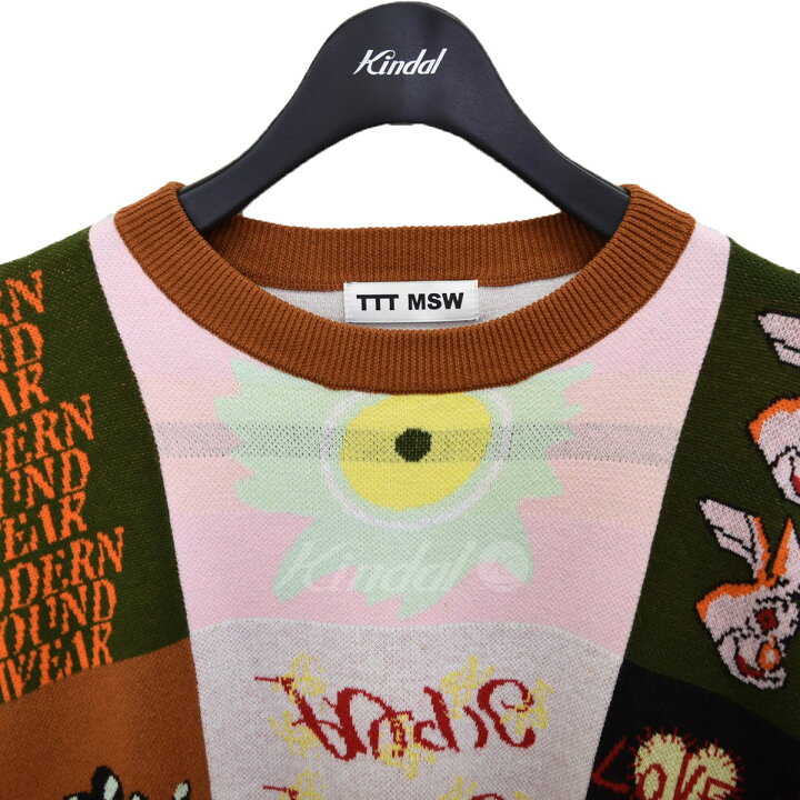 楽天市場】【中古】TTT MSW PATCHWORK PULLOVER KNIT パッチワーク  