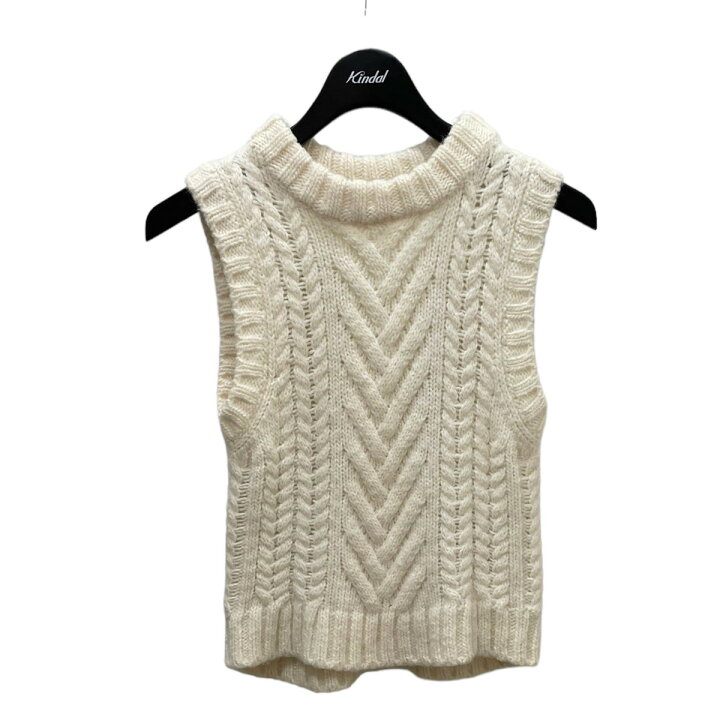 楽天市場】【中古】Cecilie Bahnsen ケーブルニットベスト ホワイト  