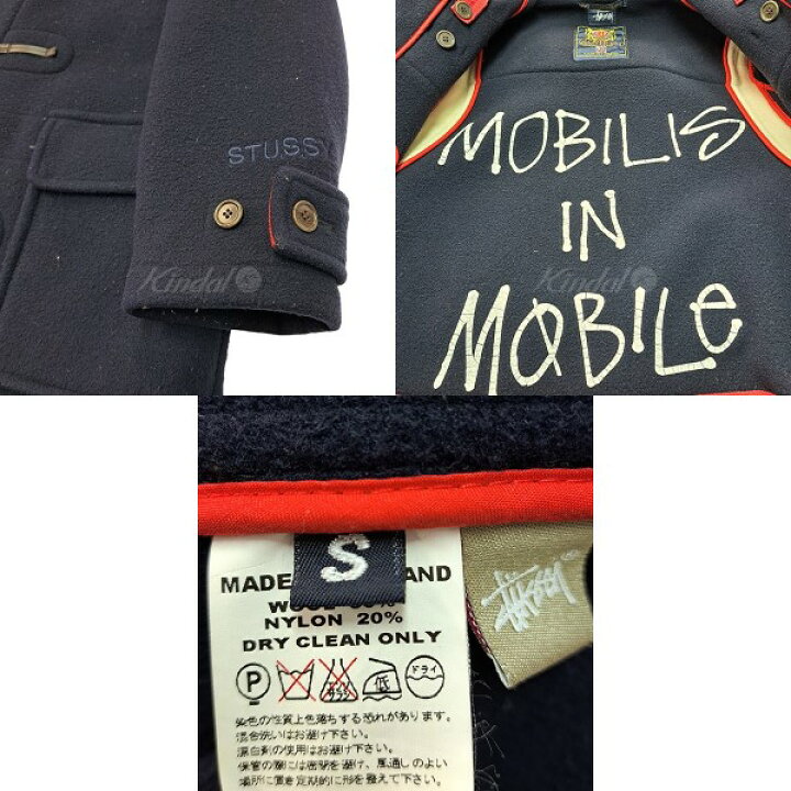 楽天市場】【中古】STUSSY × Gloverall ラインデザインダッフルコート 