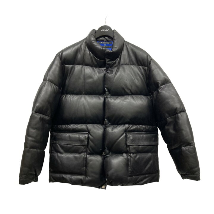 楽天市場】【中古】R．NEWBOLDレザーダウンジャケット ブラック サイズ  