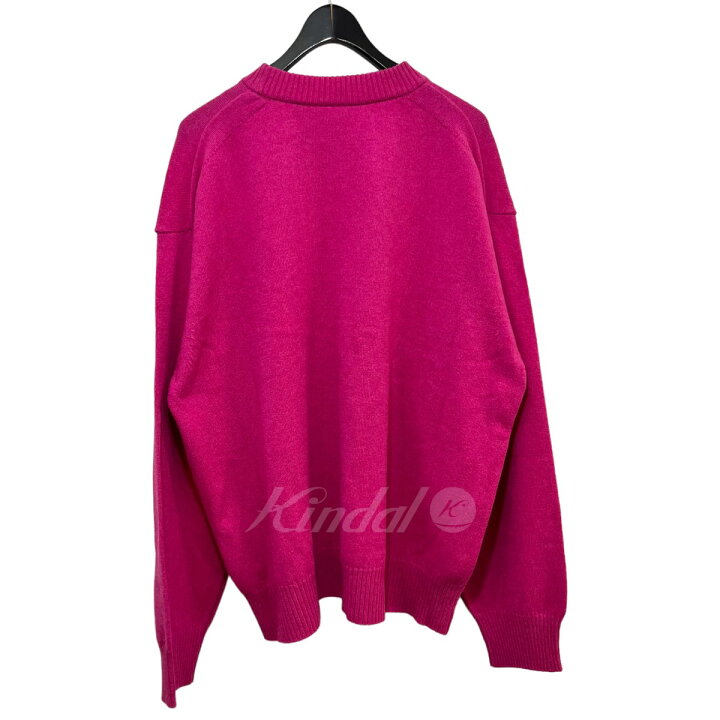 【中古】sacai 22AW MADSAKI Embroidery Knit Pullover ニット ピンク サイズ：4 【081222】（ サカイ） ブランド古着のカインドオル