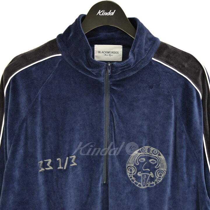 楽天市場】【中古】BLACK WEIRDOS VELOR TRACK SWEATER ハーフジップ 