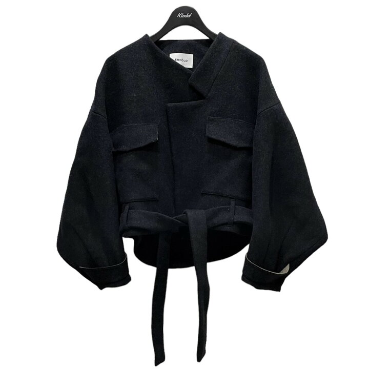楽天市場】【中古】ENFOLD TOPメルトンリバークロップドジャケット  
