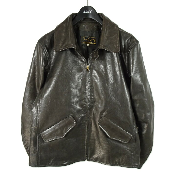 楽天市場】【中古】BONCOURA sasha レザージャケット ブラウン サイズ 