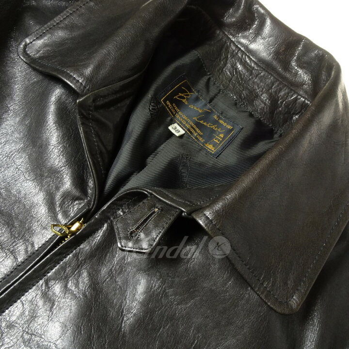 楽天市場】【中古】BONCOURA sasha レザージャケット ブラウン サイズ 