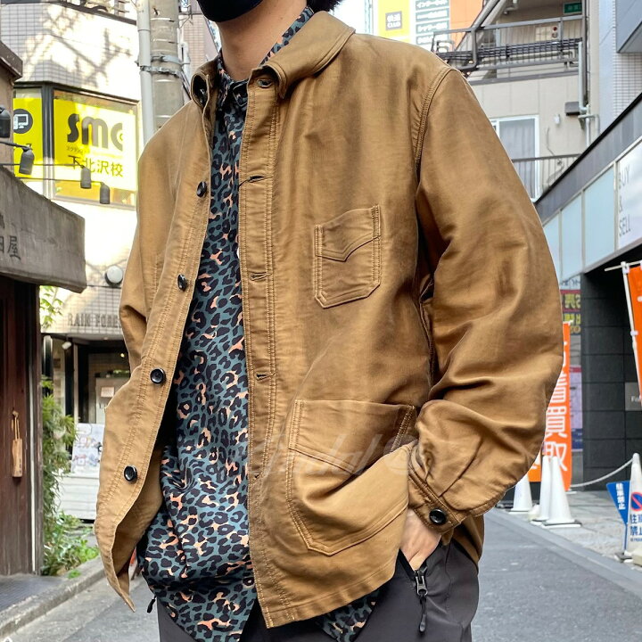 AUBERGE モールスキンジャケット CHARBON DEEP