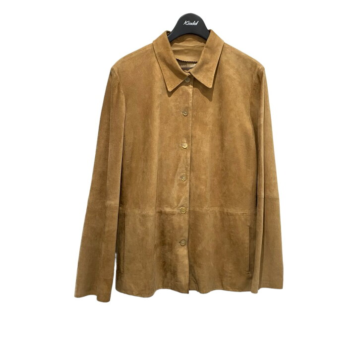 楽天市場】【中古】LOEWE レザーシャツジャケット ベージュ サイズ：42 
