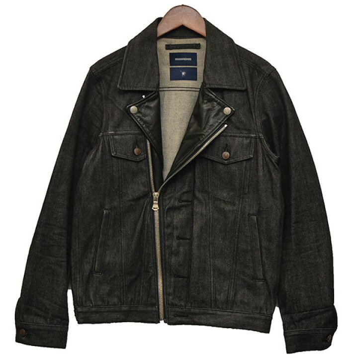 楽天市場】【中古】MIHARA YASUHIRO デニムライダースジャケット  