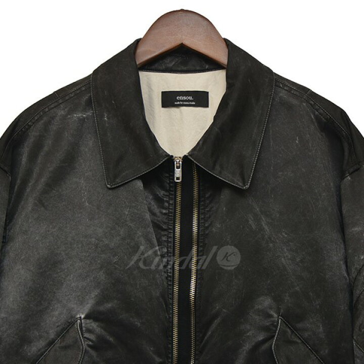 楽天市場】【中古】ensou． 22AW Washed Two-lane Flight Jacket  