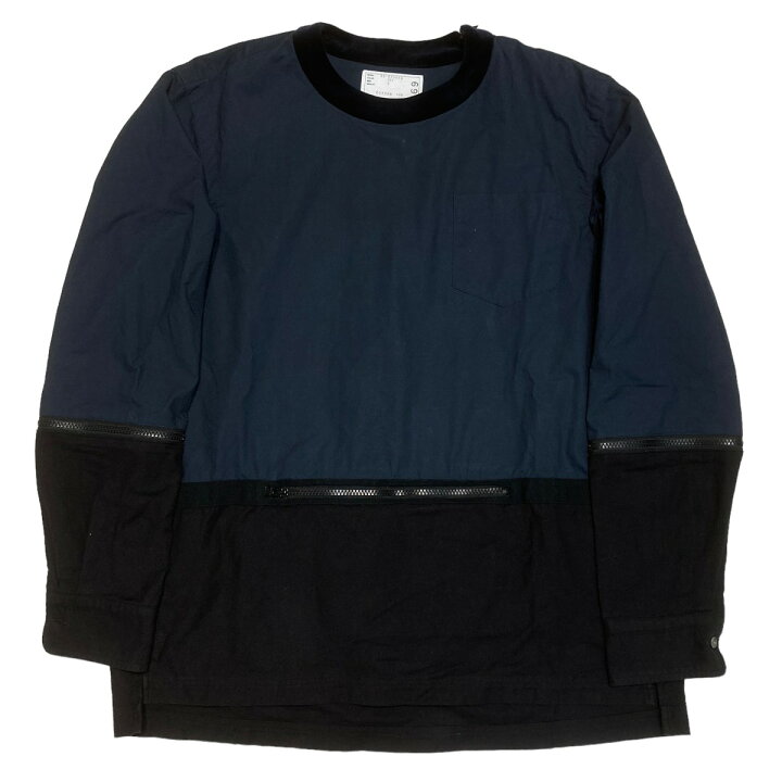 楽天市場】【中古】sacai 切替カットソー ネイビー サイズ：2 【281222 