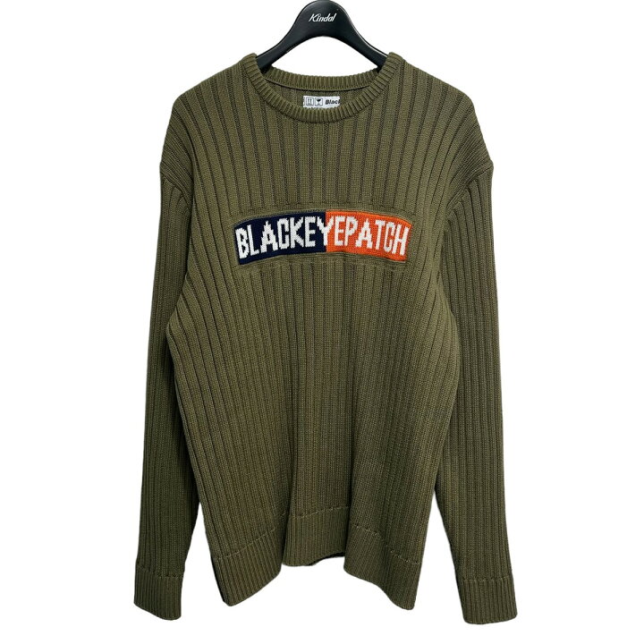 楽天市場】【中古】BlackEyePatch 2021AW 2 TONE LOGO KNIT SWEATER 