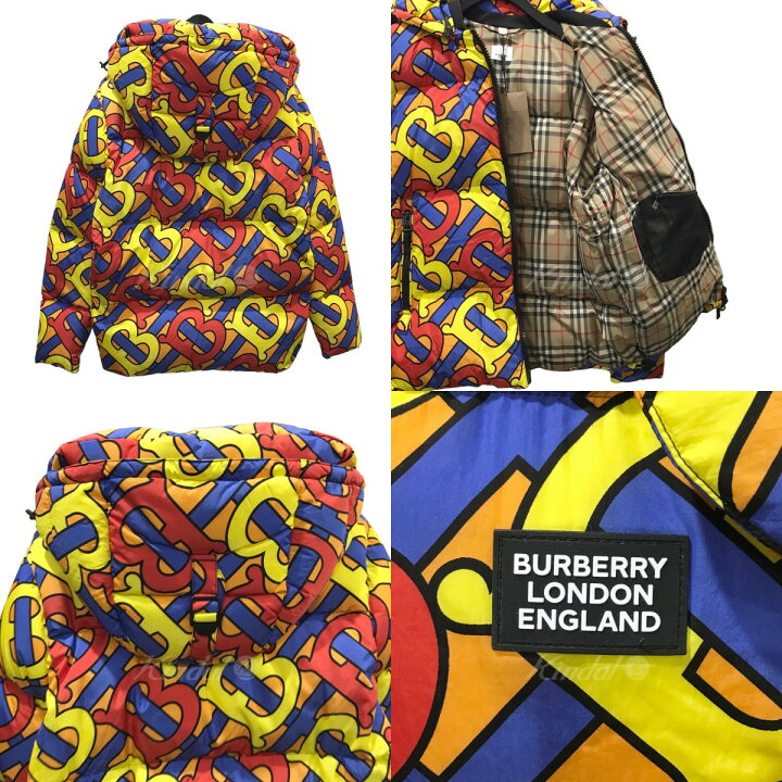 楽天市場】【中古】BURBERRYモノグラムプリント ダウンジャケット 