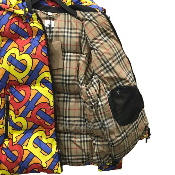楽天市場】【中古】BURBERRYモノグラムプリント ダウンジャケット 