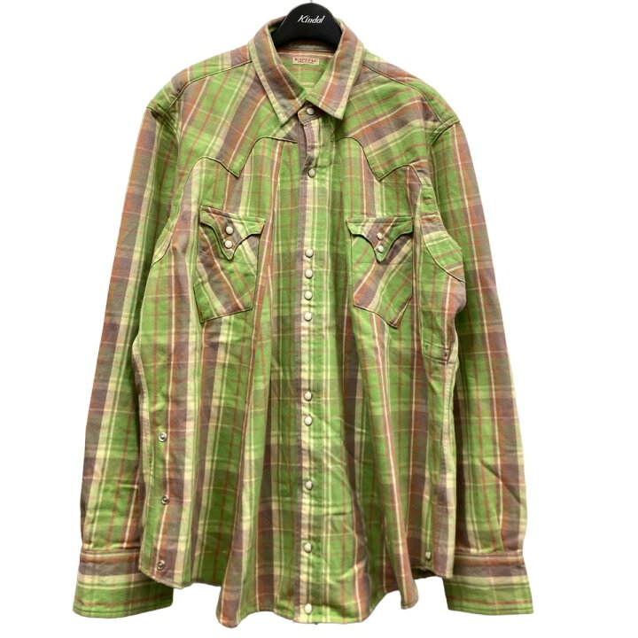 楽天市場】【中古】KAPITAL スキヤキチェックウエスタンシャツ 