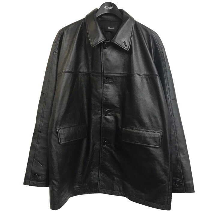 楽天市場】【中古】DELUXE ×WILD THING レザージャケット ブラック 