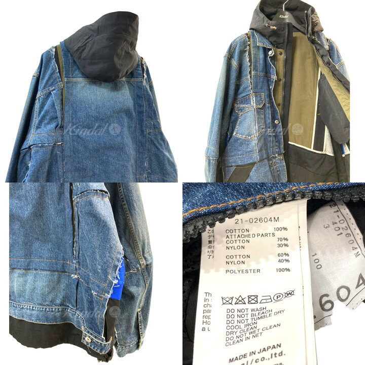 楽天市場】【中古】sacai 21AW「denim blouson」再構築デニム 