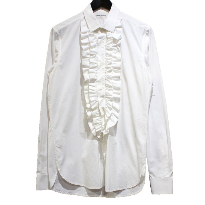 楽天市場】【中古】SAINT LAURENT PARIS 14AW フロントフリルシャツ 