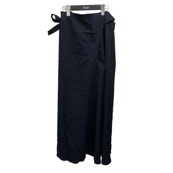 楽天市場】【中古】BACCA ストライプウールギャバジンラップスカート 