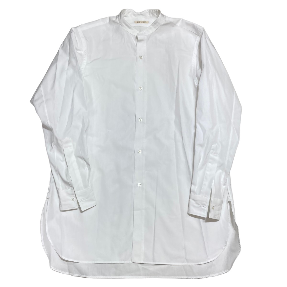 楽天市場】【中古】HEUGNバンドカラーシャツ ホワイト サイズ：1【価格