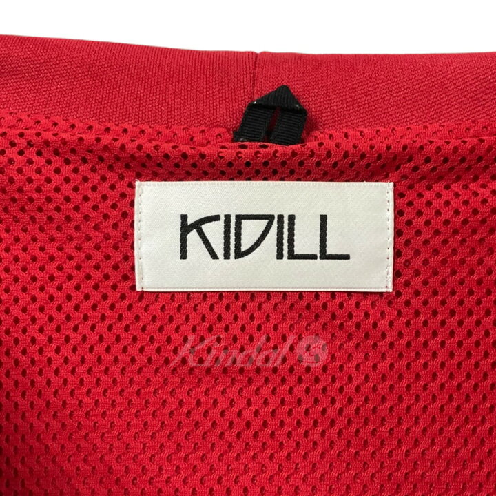 楽天市場】【中古】KIDILL狂気刺繍レイヤードパーカー レッド サイズ 
