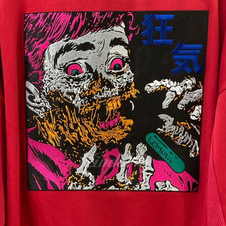 楽天市場】【中古】KIDILL狂気刺繍レイヤードパーカー レッド サイズ 