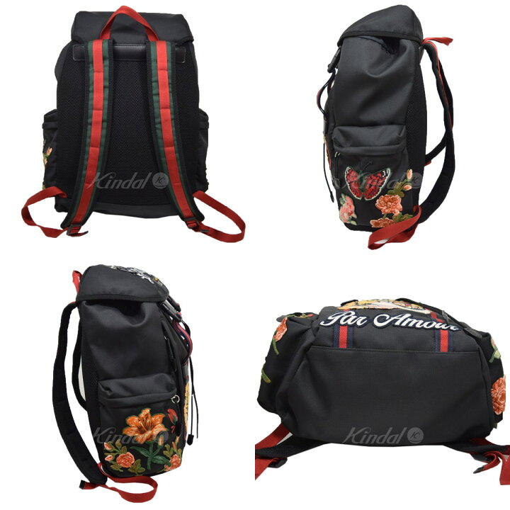 楽天市場】【中古】GUCCI タイガー刺繍テクノキャンバスバックパック 