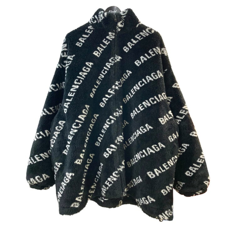 楽天市場】【中古】BALENCIAGA ｢Allover Logo Fluffy Zip-Up Jacket  