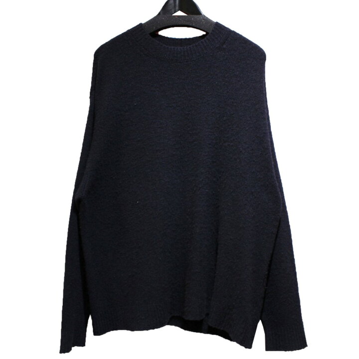 楽天市場】【中古】COMOLI 21AW カシミヤクルーネックニット ネイビー  