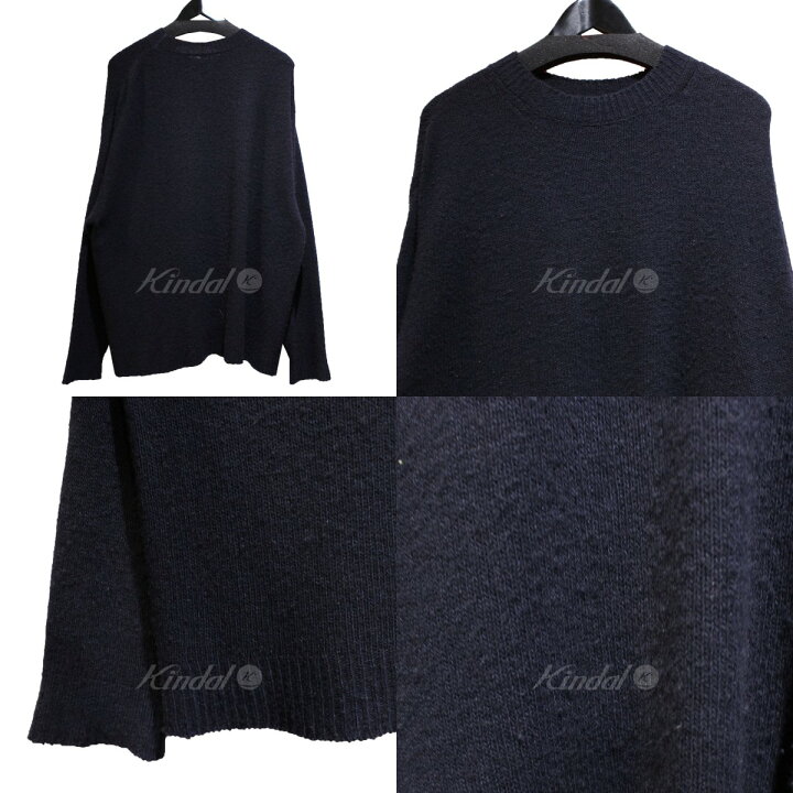 楽天市場】【中古】COMOLI 21AW カシミヤクルーネックニット ネイビー 