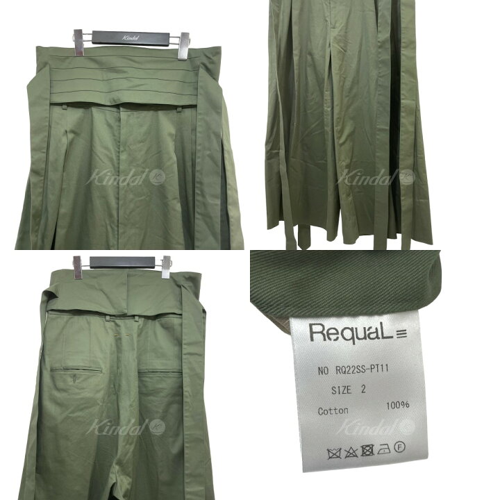 楽天市場】【中古】RequaL22SS ハイウエストカマーバンドスラックス 