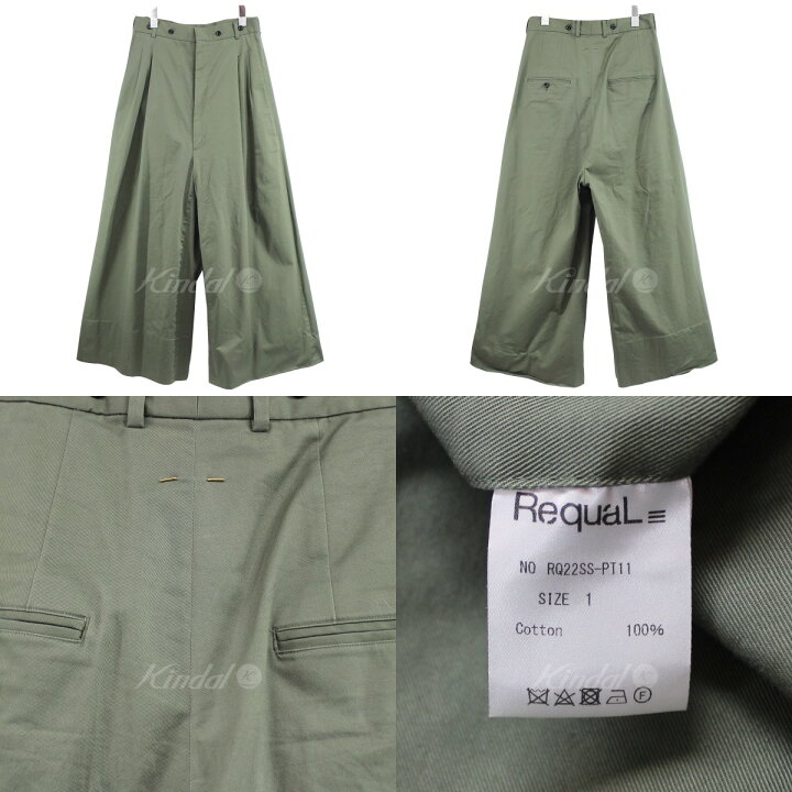 楽天市場】【中古】RequaL22SS High waist cummerband slacks pants 