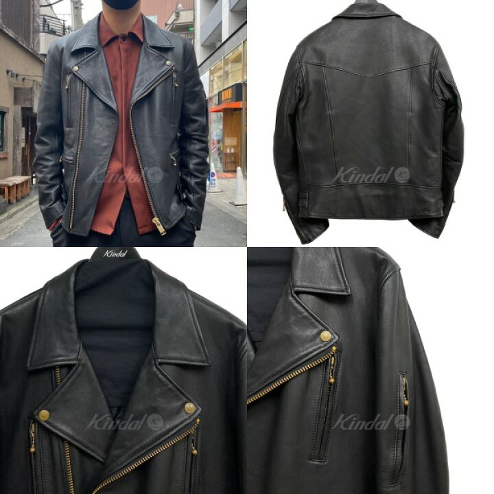 楽天市場】【中古】blackmeans CalfLeather Riders Jacketカーフレザー 