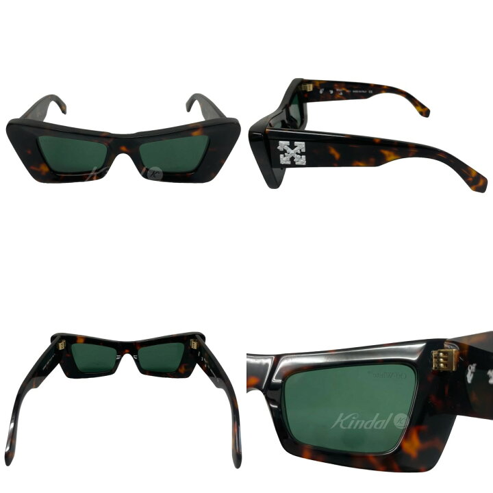 【中古】OFF-WHITE サングラス ブラウン 【260123】(オフホワイト) ブランド古着のカインドオル OFF-WHITE オフホワイトサングラス メンズ