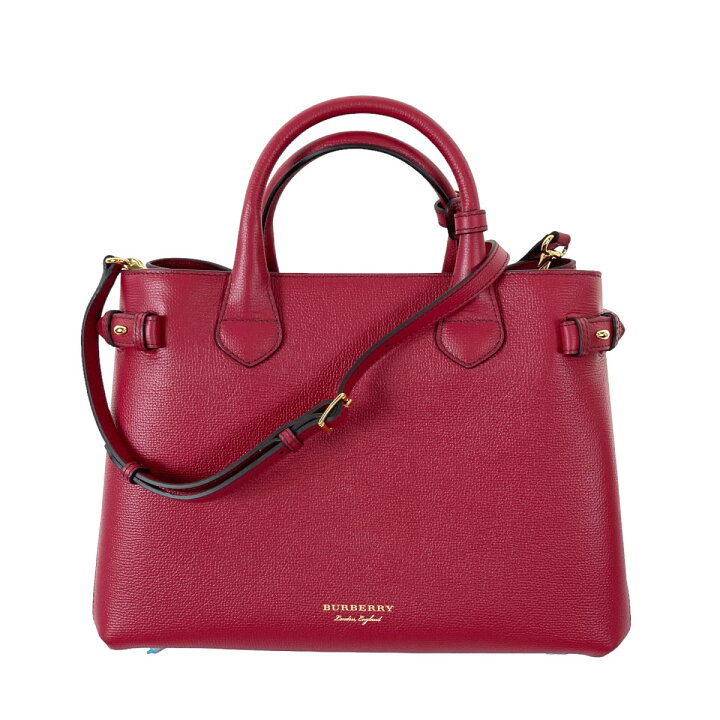 楽天市場】【中古】BURBERRYミディアムバナーインレザートート 