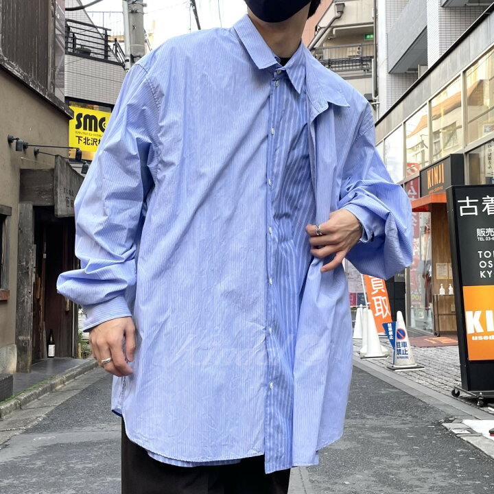 楽天市場】【中古】DRESSEDUNDRESSED XXL PINSTRIPE LAYERED BIG SHIRT  
