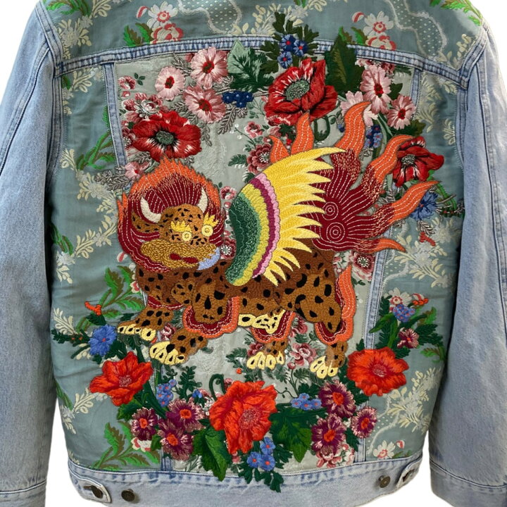 楽天市場】【中古】GUCCI裏ボアデニムジャケット インディゴ サイズ  