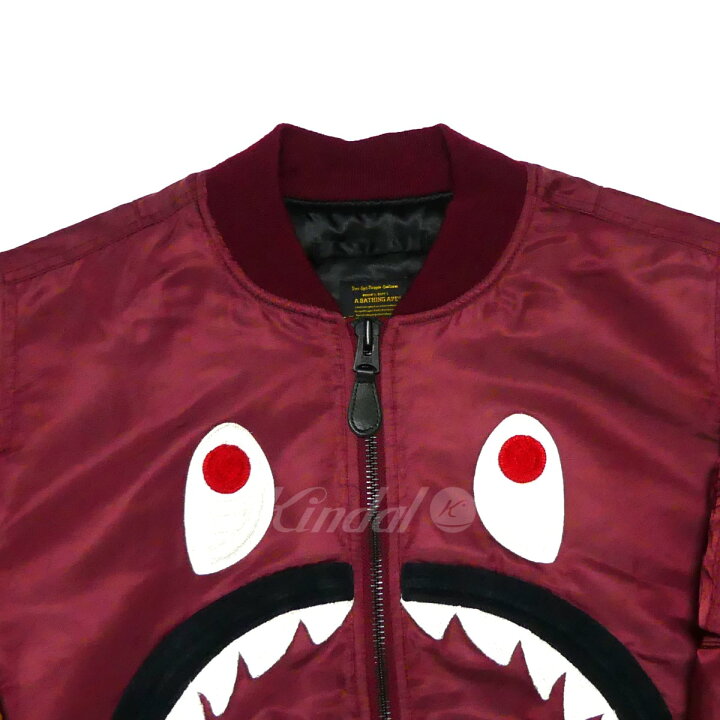 楽天市場】【中古】A BATHING APE シャーク MA-1 ボンバーブルゾン 