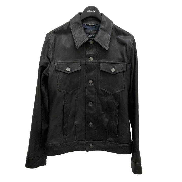 楽天市場】【中古】DOLCE＆GABBANAレザージャケット ブラック サイズ  