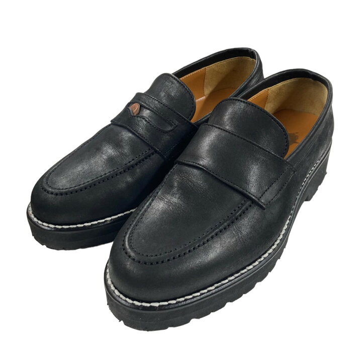 楽天市場】【中古】TOMO ＆ CO「COIN LOFER」 ローファー ブラック 
