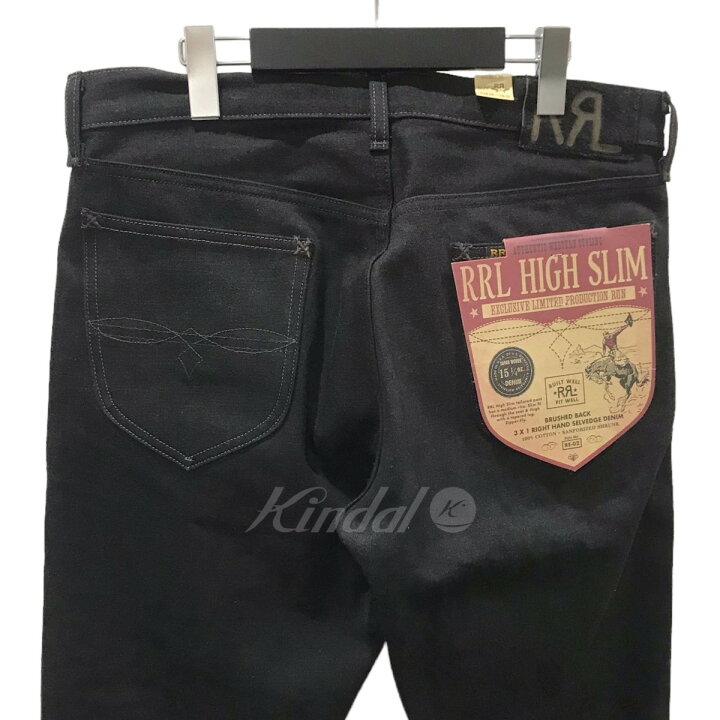 楽天市場】【中古】RRL デニムパンツ HIGH SLIM JAPAN WOVEN ブラック 