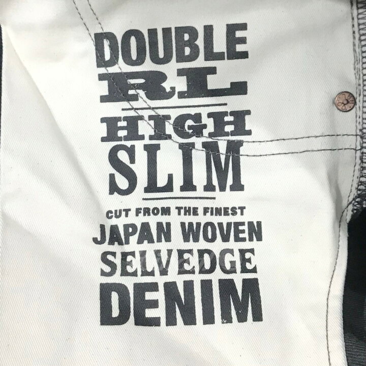 楽天市場】【中古】RRL デニムパンツ HIGH SLIM JAPAN WOVEN ブラック 