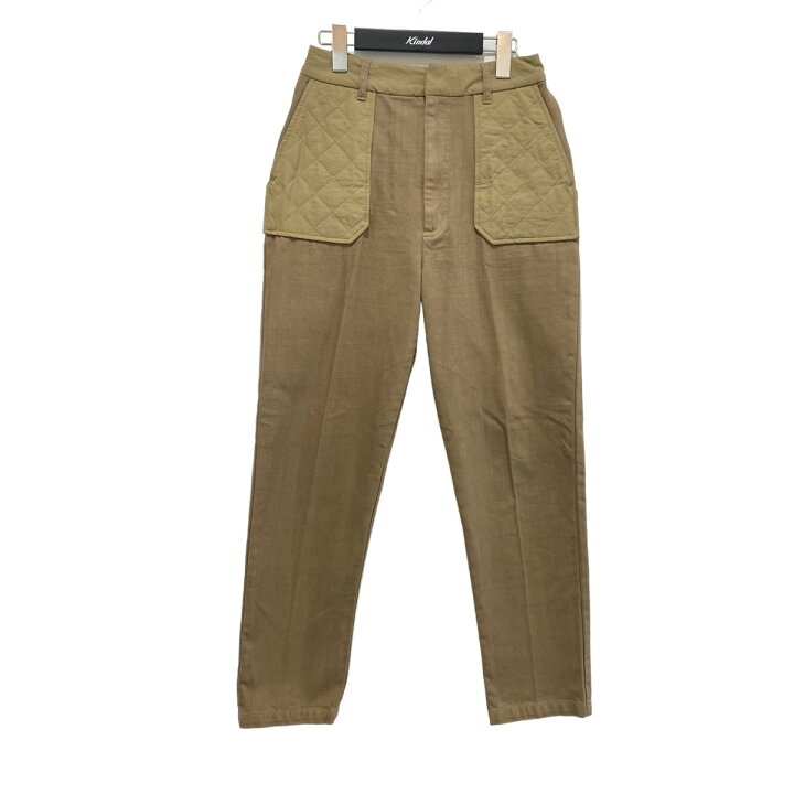 楽天市場】【中古】AMERI キルティングパッチ パンツ ブラウン サイズ 