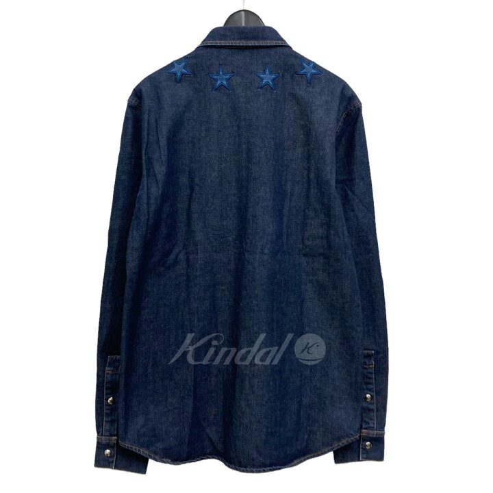 楽天市場】【中古】GIVENCHYスターパッチデニムシャツ インディゴ  