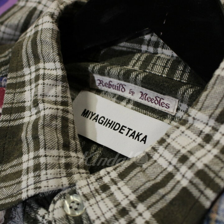 楽天市場】【中古】Rebuild by Needles × MIYAGIHIDETAKA 21AW FLANNEL 